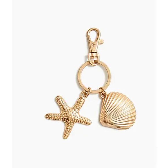 J. Crew Seashell Key Chain - Picture 1 of 3